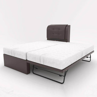 Megafurniture | Medina Faux Leather 3 in 1 Pull Out Bed Frame | Pull Out Bed