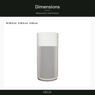 All Clean Virus Fit Air Purifier - Dimensions