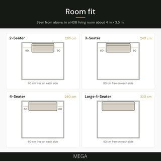Amvessa Leather Sofa - Room fit