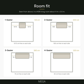 Ardanis Leather Sofa - Room fit