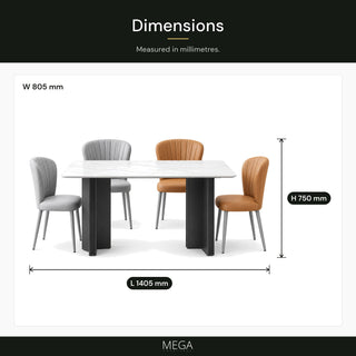 Bellenza Dining Table - Dimensions