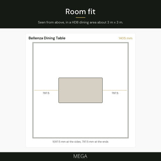 Bellenza Dining Table - Room fit