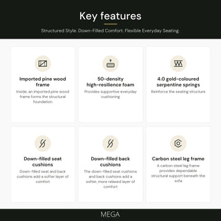 Bravessa Fabric Sofa - Key features