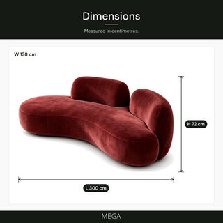 Brenovis Fabric Sofa - Dimensions