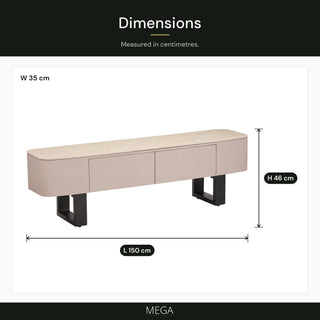 Caleon TV Console - Dimensions