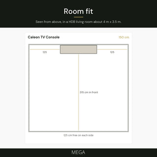 Caleon TV Console - Room fit