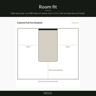 Casoria Pull Out Daybed - Room fit