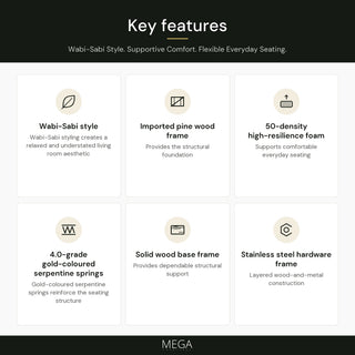 Darlina Fabric Sofa - Key features