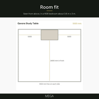 Gavora Study Table - Room fit