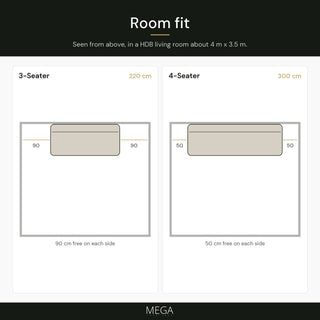 Jorvello Leather Sofa - Room fit