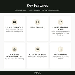 Marcellin Fabric Sofa - Key features