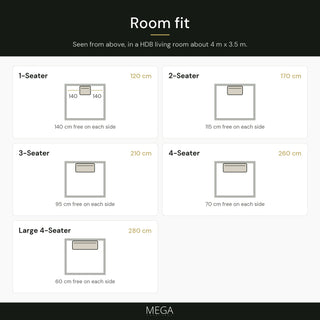 Marcellin Fabric Sofa - Room fit