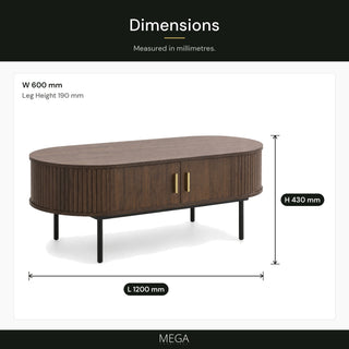 Meravo Coffee Table - Dimensions