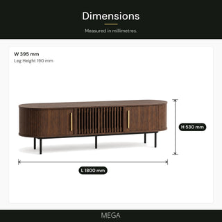 Meravo TV Console - Dimensions
