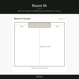 Meravo TV Console - Room fit