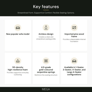 Myvessa Fabric Sofa - Key features