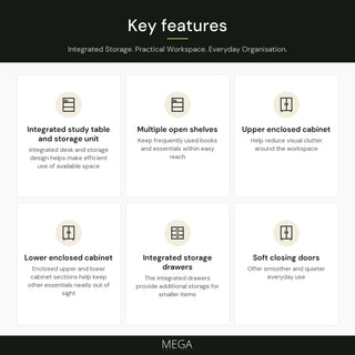 Ovaria Study Table - Key features