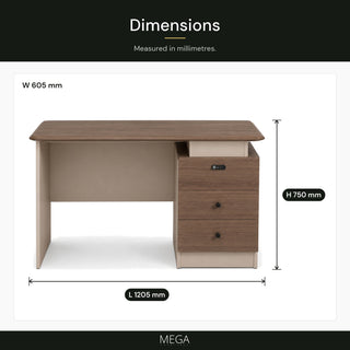 Pavellon Study Table - Dimensions