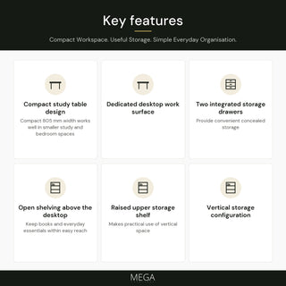 Ravella Study Table - Key features