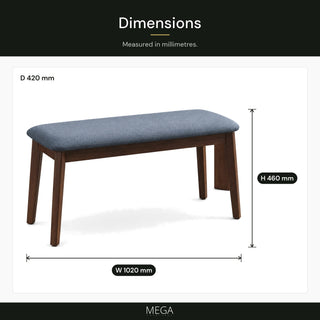 Ravonae Dining Bench - Dimensions