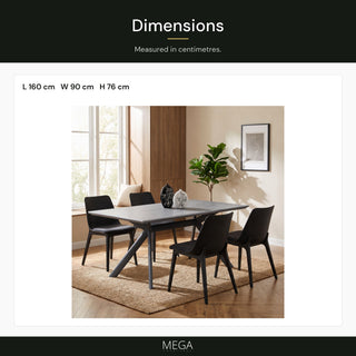 Rosvian Dining Table - Dimensions