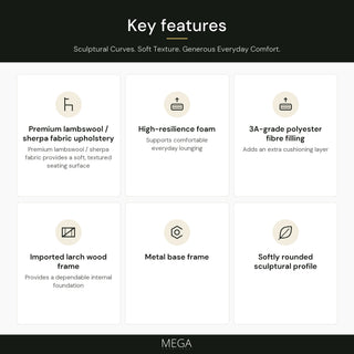 Sorevian Fabric Sofa - Key features