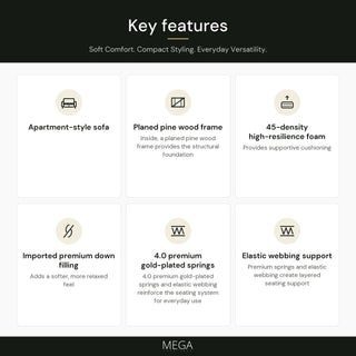 Tavessia Fabric Sofa - Key features
