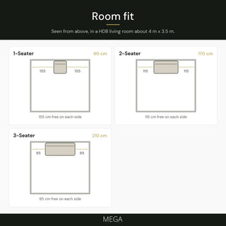 Tavessia Fabric Sofa - Room fit