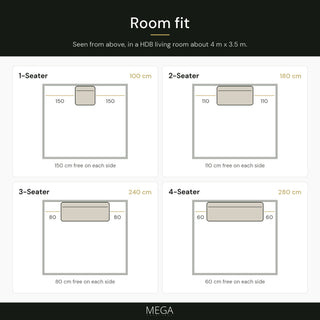 Zalvian Fabric Sofa - Room fit