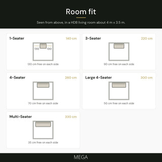 Zarelle Fabric Sofa - Room fit