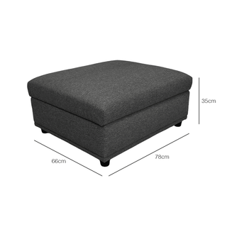 Mia Fabric Storage Ottoman by Zest Livings (Eco-Clean | Water Repellent) Singapore