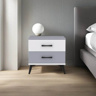 Miles Two Tone Bedside Table Singapore