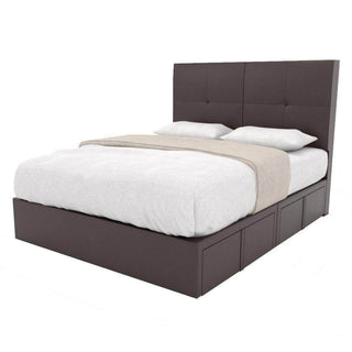 Miller Faux Leather Drawer Bed Frame Singapore