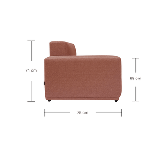 Moota 3 Seater Modular Fabric Sofa by Zest Livings (Eco Clean | Water Repellent) Singapore