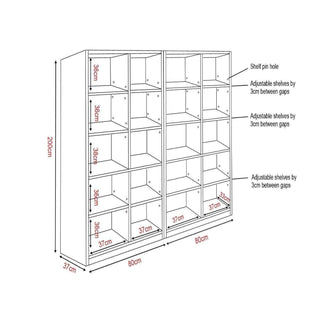 Moselle 4 Door Bookshelf Singapore