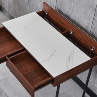 Muriel Glossy Sintered Stone Study Table (100cm/120cm) Singapore