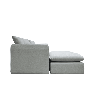 Nathan 3 Seater Modular Fabric Sofa With Ottoman by Zest Livings (Eco Clean | Water Repellent) Singapore