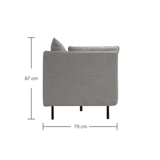 Nestle 2.5 Seater Fabric Sofa by Zest Livings Singapore