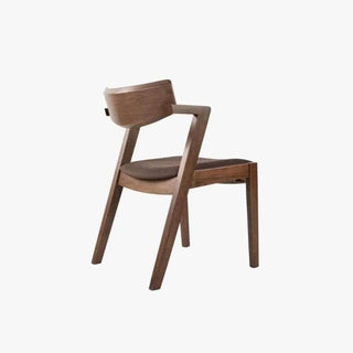 Noelle Brown Fabric Wooden Dining Chair Singapore