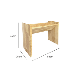 Nomi Convertible Wooden End Table by Zest Livings Singapore