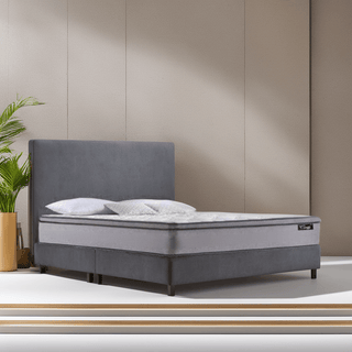 Orinde Fabric Bed Frame (Water Repellent) + Somnuz™ Comfy 10" Pocketed Spring Mattress Bed Set Singapore