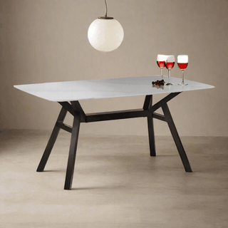 Paccia Wooden Dining Table with Sintered Stone Top (160cm) Singapore