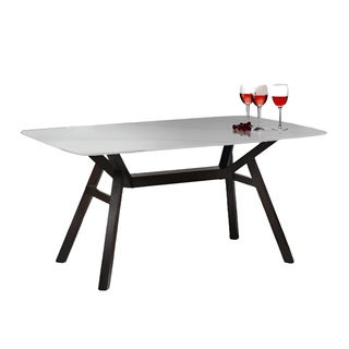 Paccia Wooden Dining Table with Sintered Stone Top (160cm) Singapore