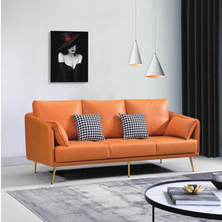 Allister Faux Leather Sofa