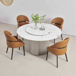 Pania Sintered Stone Round Dining Table Singapore