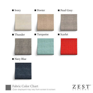 Pebble Fabric Ottoman by Zest Livings Singapore