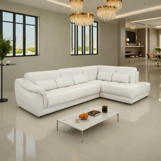 Petra Genuine Leather Sectional Sofa Singapore
