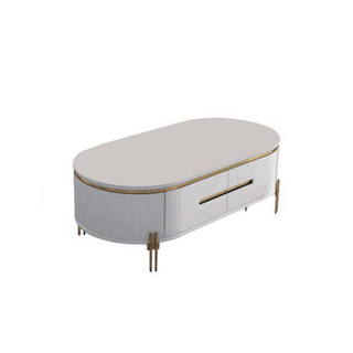Peyton Coffee Table with Marble Top in White Singapore