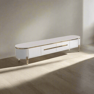 Peyton TV Console with Marble Top in White (200cm) Singapore