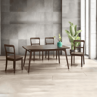 Pierce II Wooden Dining Set (1+4) Singapore